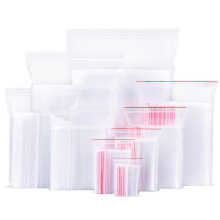 Clear Plastic PE zip resealable zip lock bag