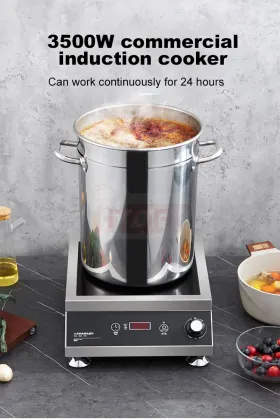 High-Power Industrial Stainless Steel Electromagnetic Stove