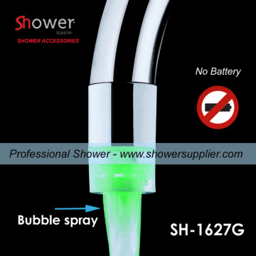 SH-1627G Automatically Bubble Spraying Plastic led faucet light