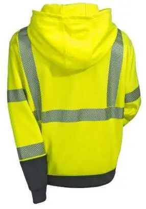 Hi-Viz Yellow Tech Double Thick Pullover Sweatshirt