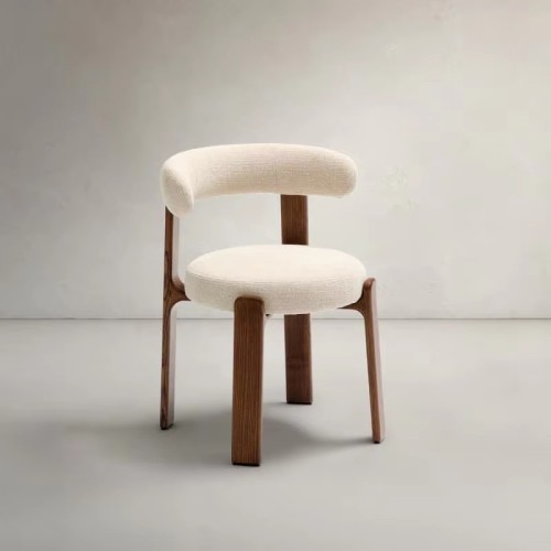 Cómoda silla de comedor con respaldo para comedor