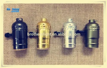 Lampholder e27 Aluminum- Style Antique - lamp Edison - vintage Design