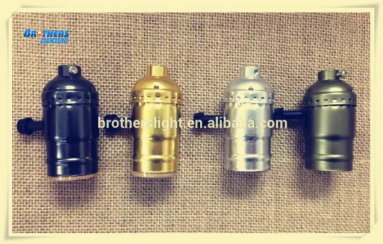 Lampholder e27 Aluminum- Style Antique - lamp Edison - vintage Design