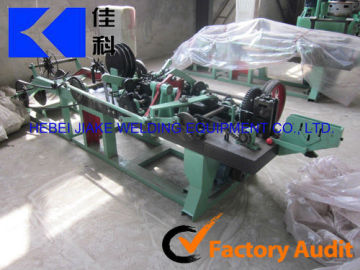 Barbed wire making machine