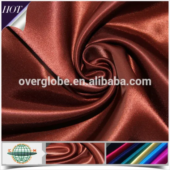 Morocco Satin in 100% Polyester Fabric 180gsm China Supplier