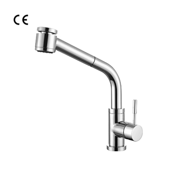 12 Series Brass Pull-out Spray Kitchen Mixer