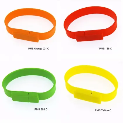 factory price silicon bracelet usb drive