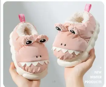 Cute Designer Waterproof Kid Furry Slippers