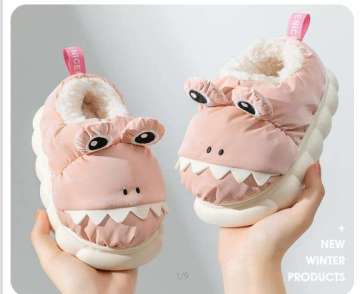 Cute Designer Waterproof Kid Furry Slippers