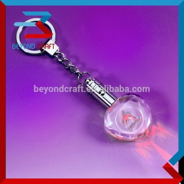 lovely heart key chains crystal