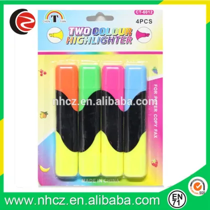 4 pack Highlighter in blister card