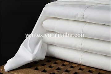 Queen size White microfiber Hotel Bedding Set