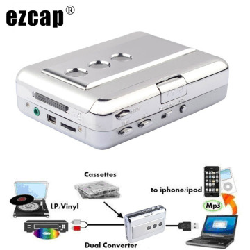 Ezcap LP Vinyl Tape To PC Record DUAL Hybrid USB Cassette To MP3 Converter Analog Audio Capture To Digital Walkman Music Player