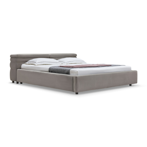 Microfiber Soft Bed High Quality Modern Unique Elegant Cosy Sponge Padded Bed Factory