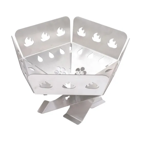 Outdoor Charcoal Camping  Folding Smokeless  Stainless / Carbon Steel patio Bonfire fire pits
