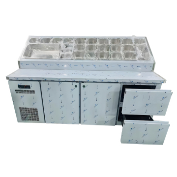 Stainless Steel Pizza Salad Prep Table