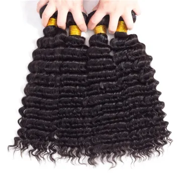 100% Unprocessed Brazilian Virgin human Hair deep wave latest hair weaves for black women