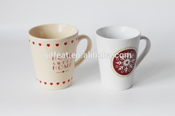 V shape funnel stoneware tea coffee mug