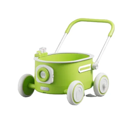 Latest Design Plastic Green Color Baby Walker for Children
