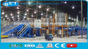 Biodegradable Bagasse Packaging Trays moulded pulp making machine for Electronics