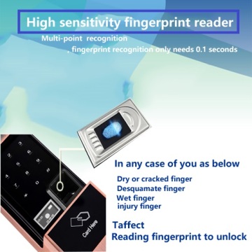Remote control fingerprint door lock