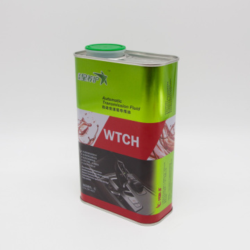1L rectangular lubricant tin can
