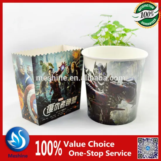 Round paper fried chicken buckets