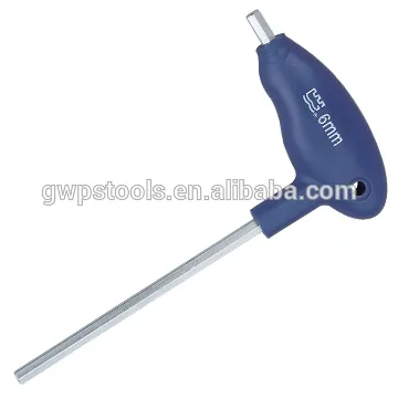 T type allen key with round handle, flat end