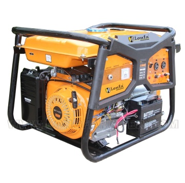 Taizhou LONFA 8kw Electric Start Gasoline Generator with Wheels and Handle