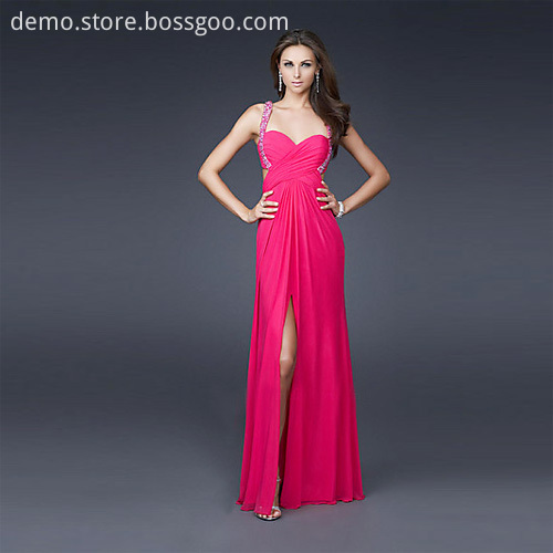 Split V Neck Bridesmaid Dresses