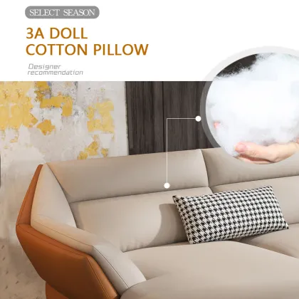 Nordic Light Luxury Italian Latex Fabric Sofa Set