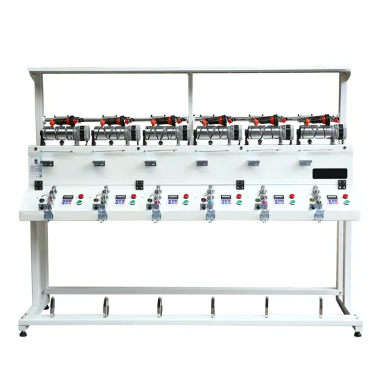 Hot Sale 6-Head Electric Yarn Cone Winding Machine for Efficient Yarn Manufacturing