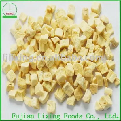 Healthy snack of freeze dried banana chips