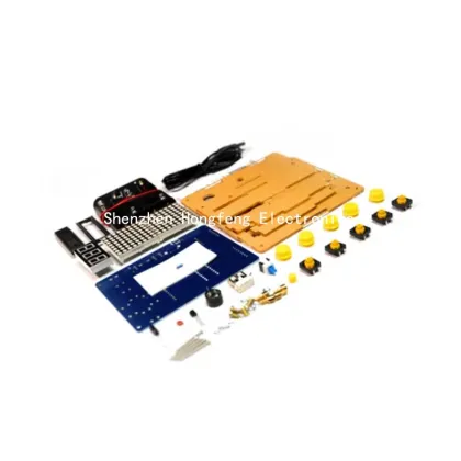 Pixel Game Console Production Kit with 51 Microcontroller - DIY Tetris Game Console Loose Parts HU-001