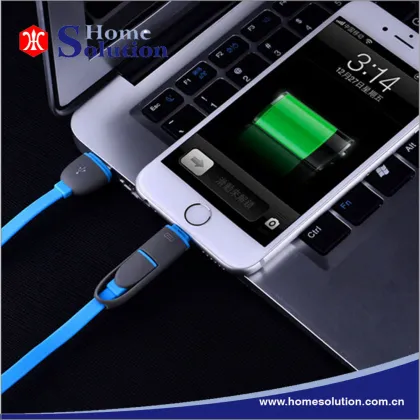 mobile phone accessories 2 in 1 data cable, mobile phone accessory micro usb cable bulk, good quality micro usb data cable