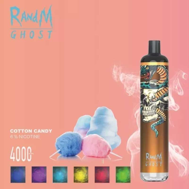 4000 نفخة شهيرة Randm Ghost vape قابلة لإعادة الشحن