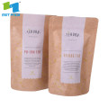 individual empty green tea bag packaging paper bag