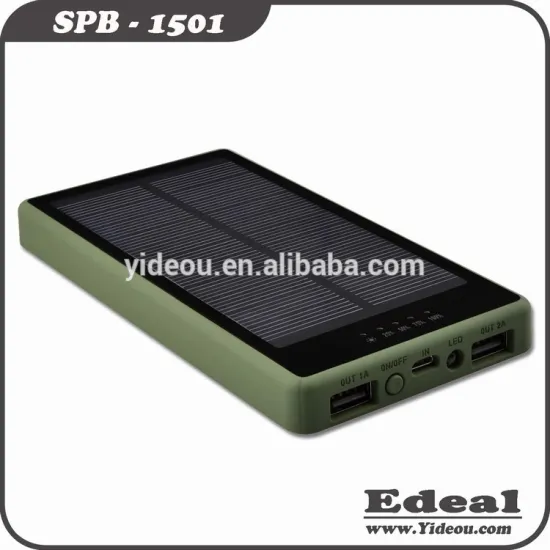 7000mAh 10000 mAh solar power bank with dual output