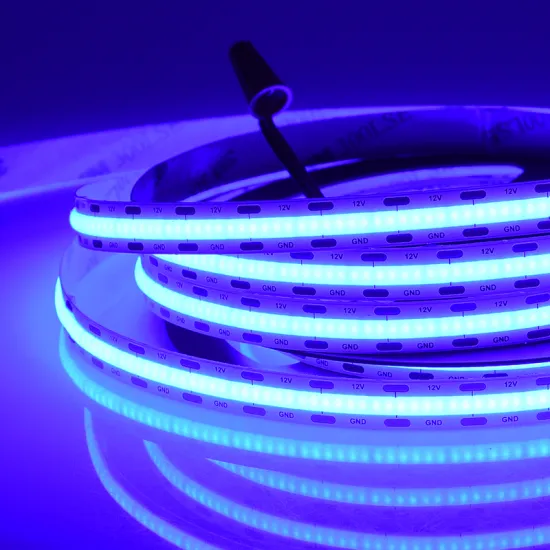 Super Bright Flexible Dimmable dotsfree light DC24v 12v flexible yellow color led cob strip blue cob led strip light