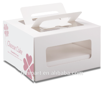Fashion Design Custom Cheese Cake Box with Convenient Handle-Flower Story