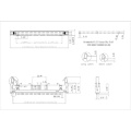 2,54*2,54 mm (0,100 &quot;) 2 Zeilen männlicher Ejektor -Header -Stecker um 180 ° DIPPE