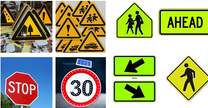 Reflective road safety sign blank