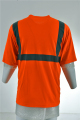 Orange High Viz Klasse 3 Reflektierende Sicherheit Kurzarm Shirt