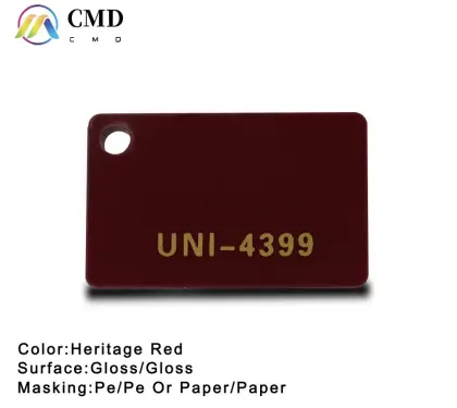 Cast Acrylic Heritage Red