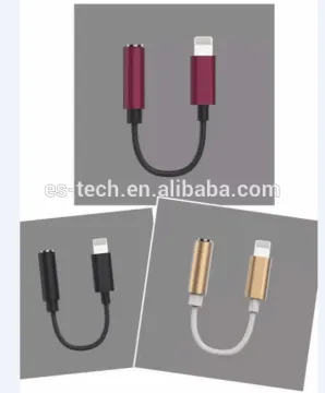 2017 lighting earphone adapter 8pin to 3.5mm jack
