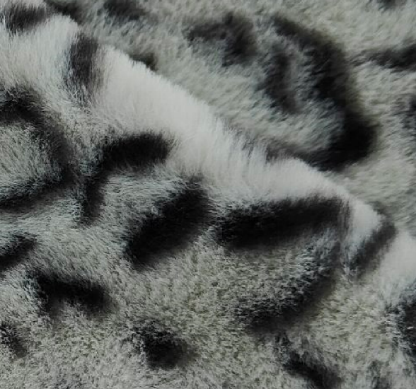 Artificial Rabbit Fur Fabric Leopard Print Faux Fur