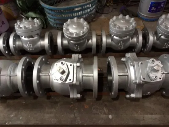 2PCS BALL VALVE WITH GEAR OPERATED