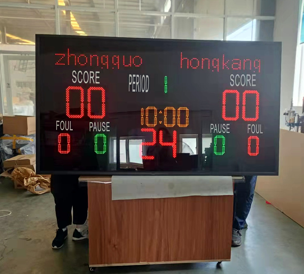 Digital Electronic Basketball Scoreboard with Shot Clock
