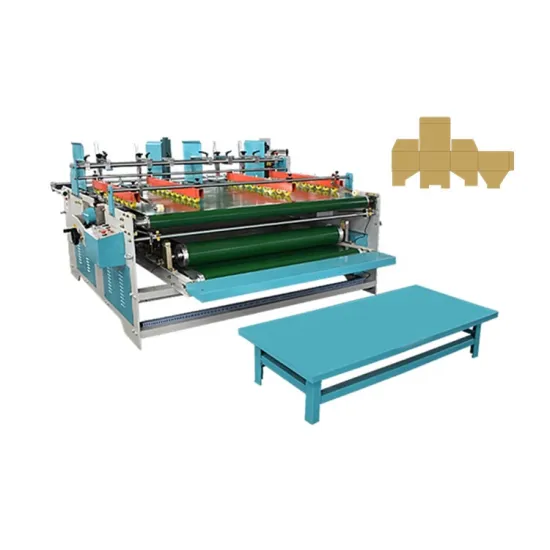 ZH-BZX2500 Semi-Automatic Corrugated Cardboard Box Folder Gluer Machine