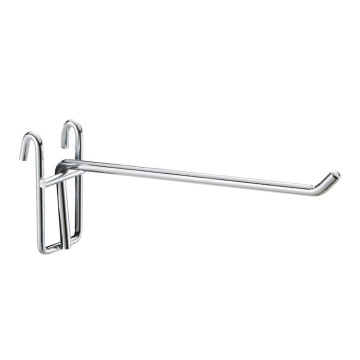 Metal Chrome Grid Wall Display with Fixtures and Hooks